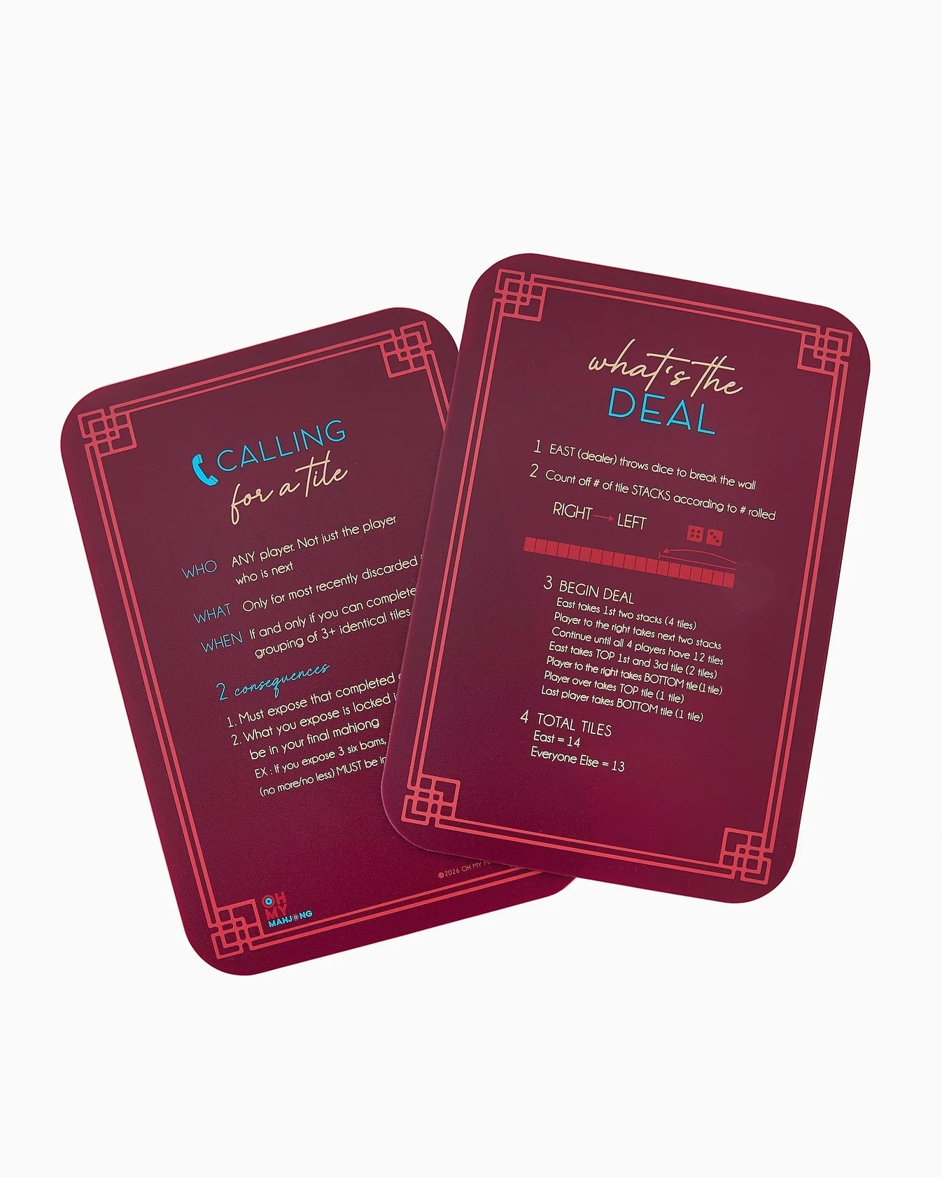 Burgundy Shuffler - Oh My Mahjong - Gaines Jewelers