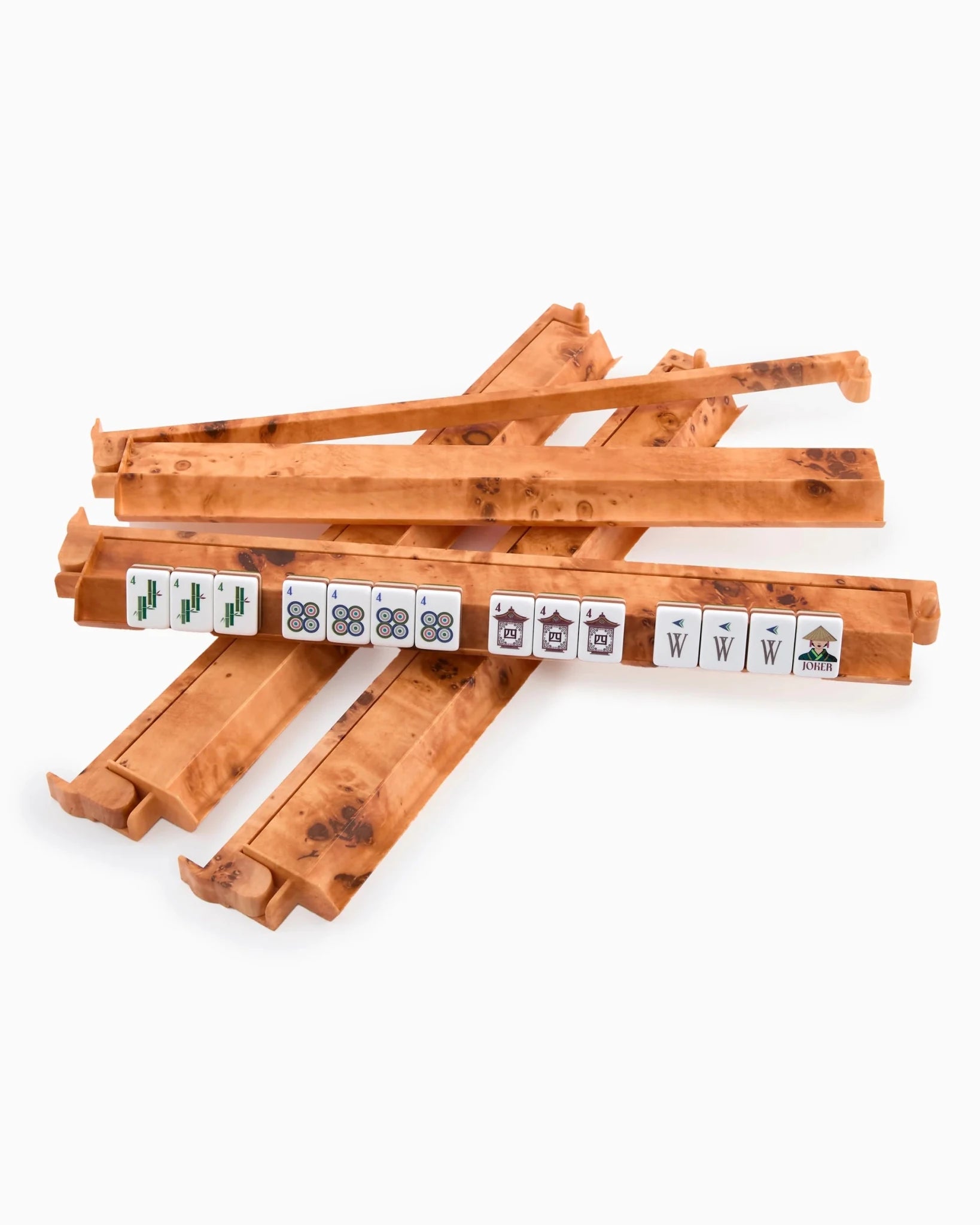 Burl Rack and Pusher Set - Oh My Mahjong - Gaines Jewelers