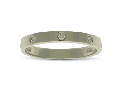 Burnish Set Diamond Ring - Nemati - Gaines Jewelers