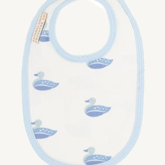 Burp Me Bib - Merrimack Quack Quacks with Buckhead Blue - The Beaufort Bonnet Company - Gaines Jewelers