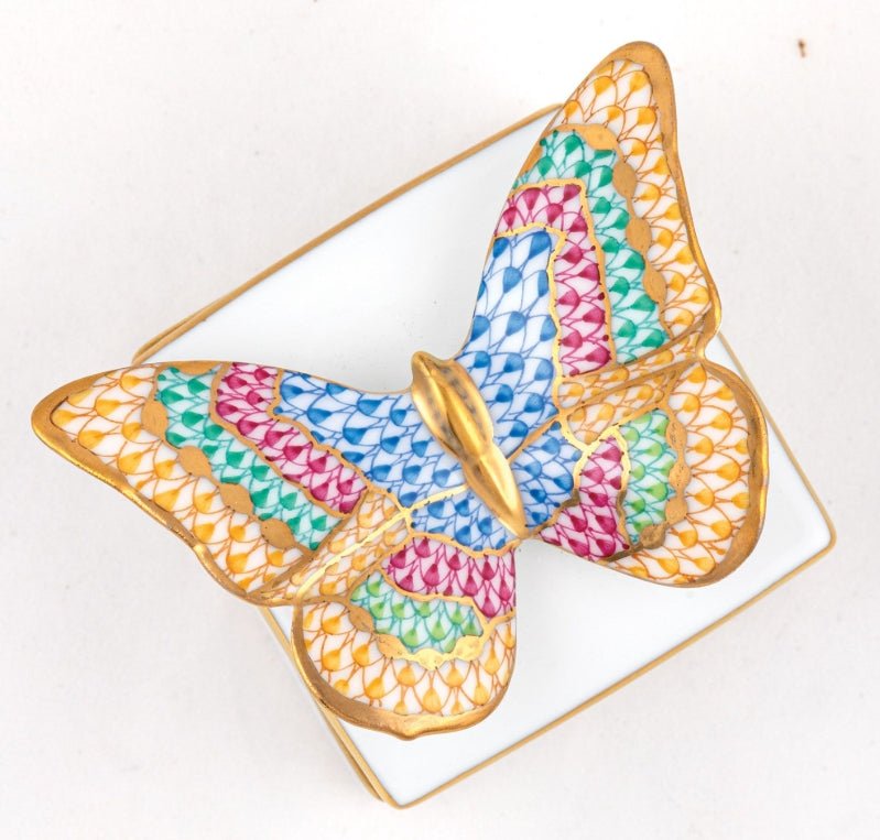 Butterfly Box - Green - Herend - Gaines Jewelers
