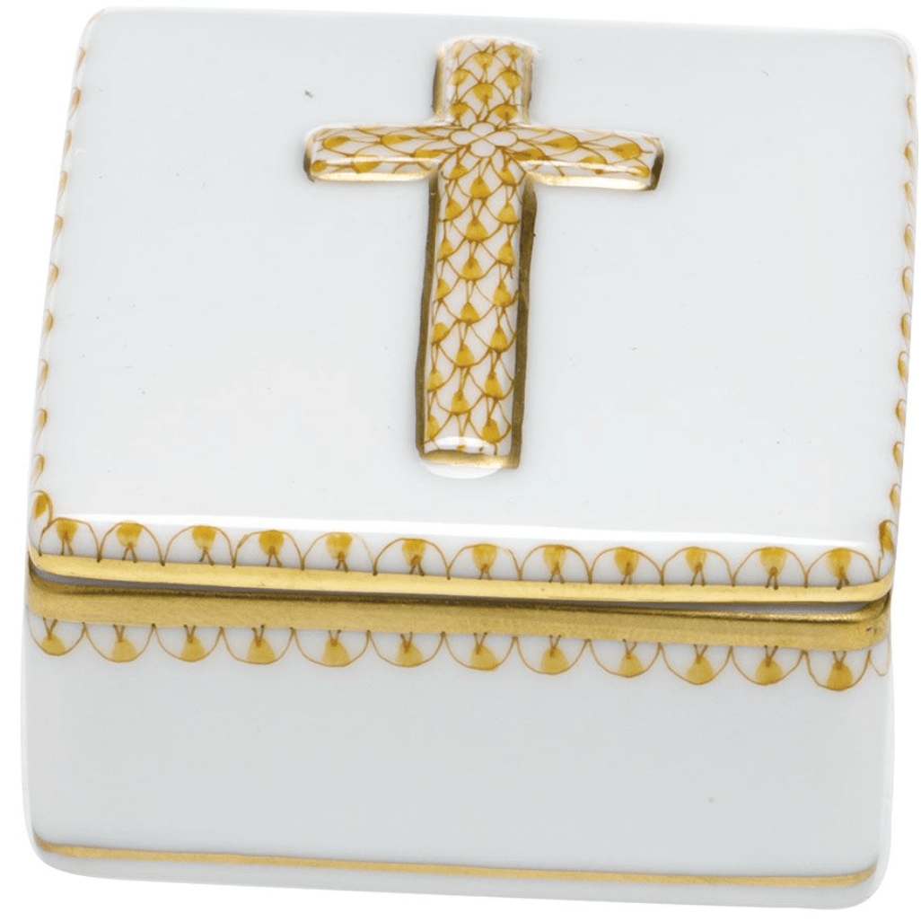 Butterscotch Prayer Box - Herend - Gaines Jewelers