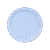 Pavilion Paper - Mahjong Jasperware Inspired Dinner Paper Plates - Pack of 8: Blue