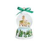 North Pole Reindeer Snow Globe Place Card Holder - Juliska