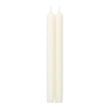 White 10" Crown Candles - Caspari