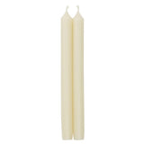 Ivory 10" Crown Candles - Caspari