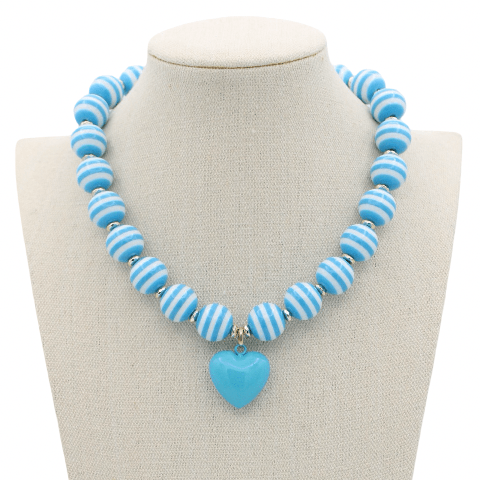 Cabana Stripe Necklace - Lime/Pink - Traci's Beads - Gaines Jewelers