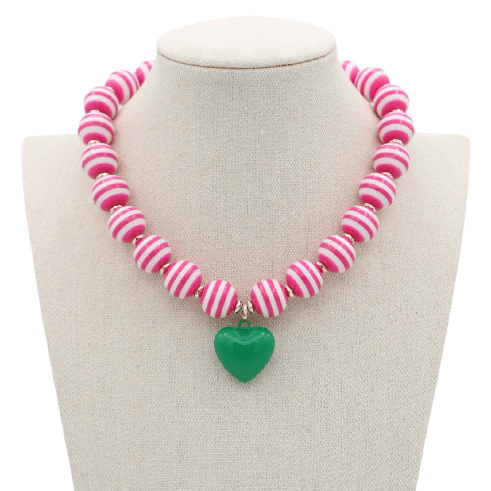 Cabana Stripe Necklace - Orange - Traci's Beads - Gaines Jewelers