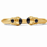 Cabochon Gold Demi Cuff - Obsidian Black - Julie Vos - Gaines Jewelers