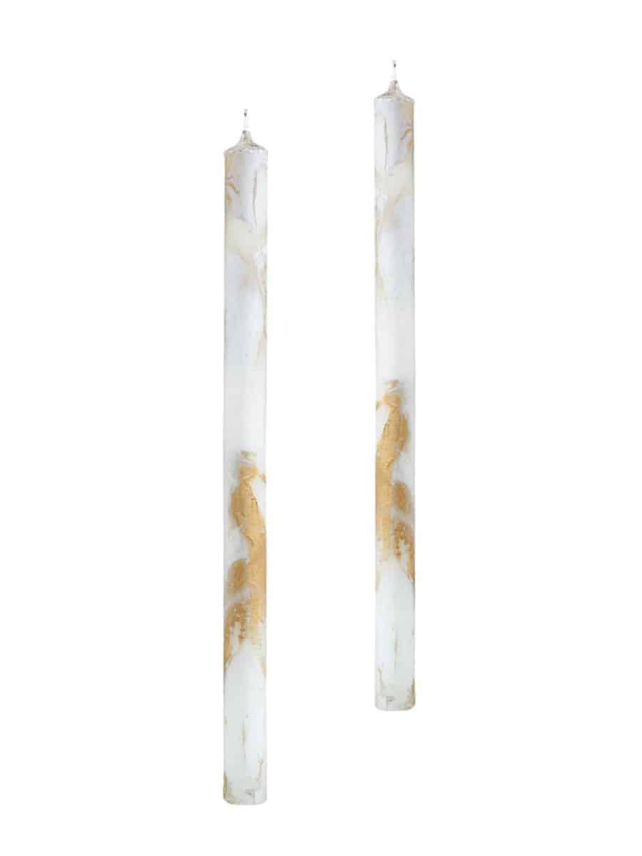 Candela Bianco Tapper Candles - JingleNog - Gaines Jewelers