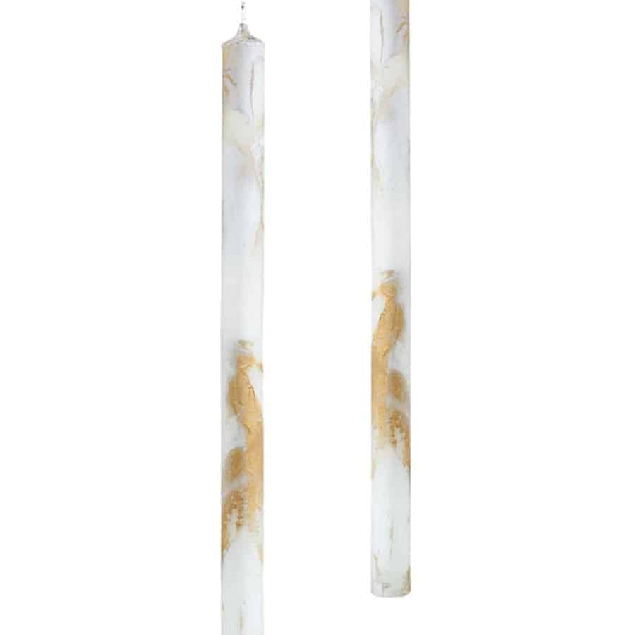 Candela Bianco Tapper Candles - JingleNog - Gaines Jewelers