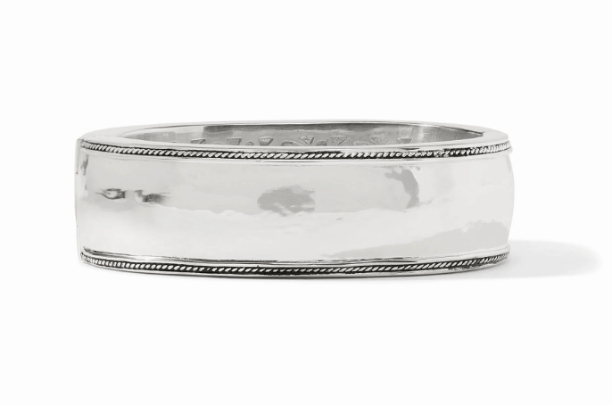 Cannes Statement Hinge Bangle - Silver - OS - Julie Vos - Gaines Jewelers