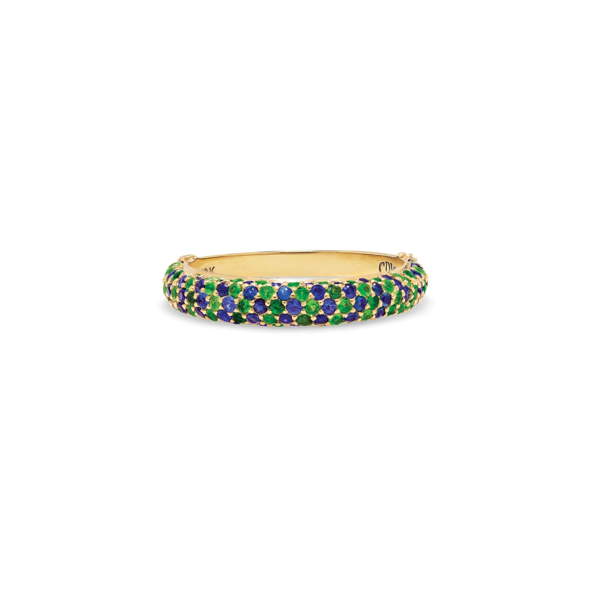 Capucine De Wulf Ring Pave Tsavorite & Sapphire - Gaines Jewelers