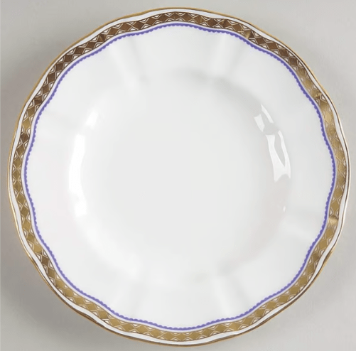 * Carlton Blue Dinner Plate - Royal Crown Derby - Gaines Jewelers