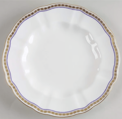 * Carlton Blue Salad Plate - Royal Crown Derby - Gaines Jewelers