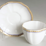 * Carlton Blue Tea Cup & Saucer - Royal Crown Derby - Gaines Jewelers