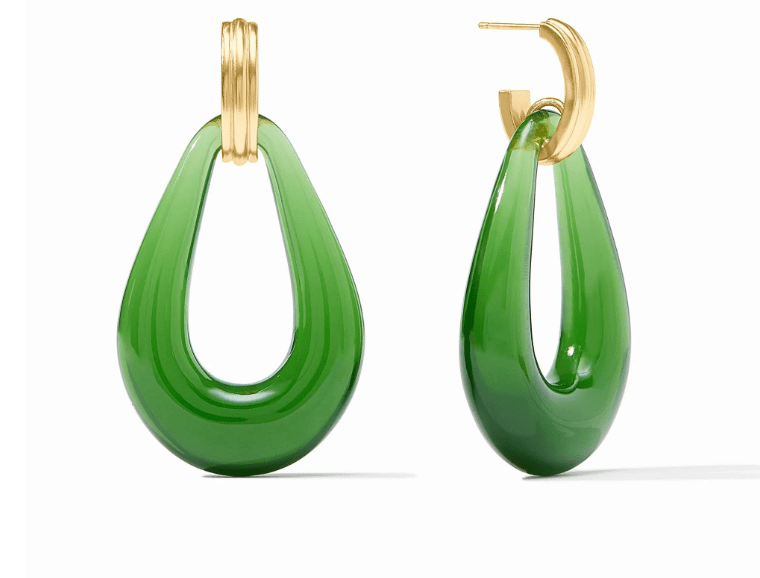 Carnaby Doorknocker Earring - Palmetto Green - Julie Vos - Gaines Jewelers