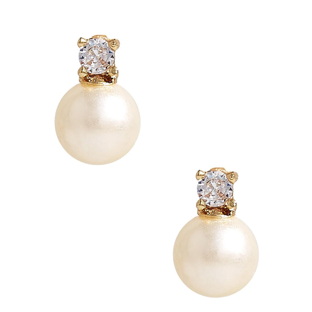 Carolyn Small Rhinestone and Pearl Stud - Belle of the Ball - Lisi Lerch - Gaines Jewelers