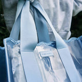 Case - Mate - Case - Mate Carolina Blue Crochet Wave Jelly Tote Bag - Gaines Jewelers
