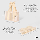 Case - Mate - Case - Mate Ecru Raffia Bow Jelly Tote Bag - Gaines Jewelers