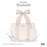 Case - Mate - Case - Mate Latte Gingham Bow Jelly Tote Bag - Gaines Jewelers