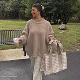 Case - Mate - Case - Mate Latte Gingham Bow Jelly Tote Bag - Gaines Jewelers