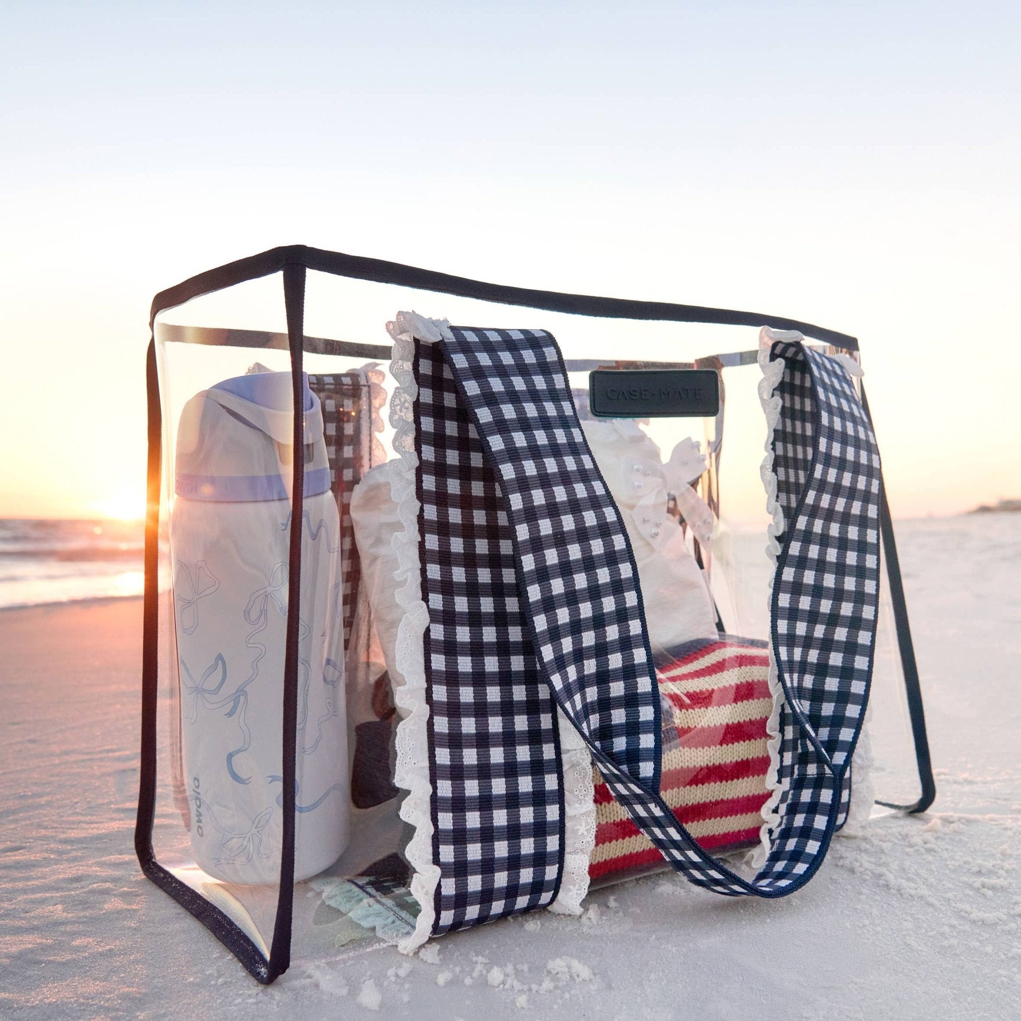 Case - Mate - Case - Mate Navy Gingham Jelly Tote Bag - Gaines Jewelers