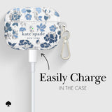 Case - Mate - Kate spade new york Flowerbed Blue - AirPods Pro 1 & 2 Case: Flowerbed Blue - Gaines Jewelers