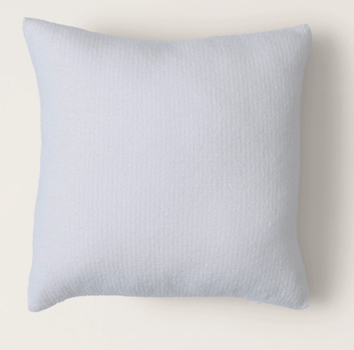 CCL Ribbed Pillow Cover & Insert 18" x18" - White - Barefoot Dreams - Gaines Jewelers