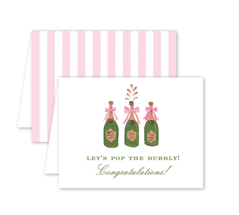 Champagne Congrats Card - Dogwood Hill - Gaines Jewelers