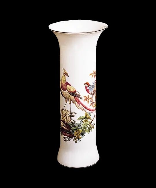 Chelsea Bird Trumpet Vase A - Mottahedeh - Gaines Jewelers