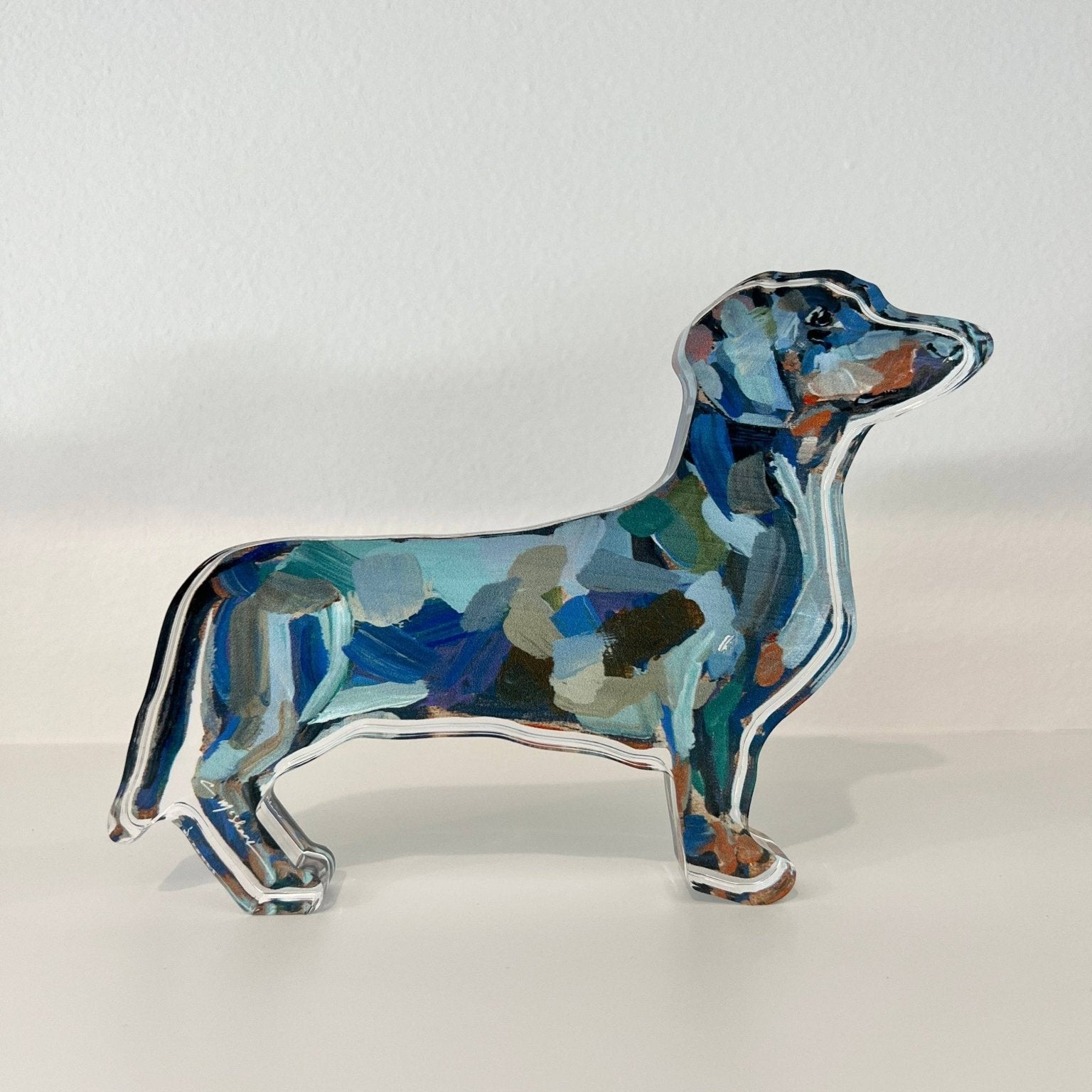 Chelsea McShane Art - "Dachshund" acrylic shelfie: Large - Gaines Jewelers
