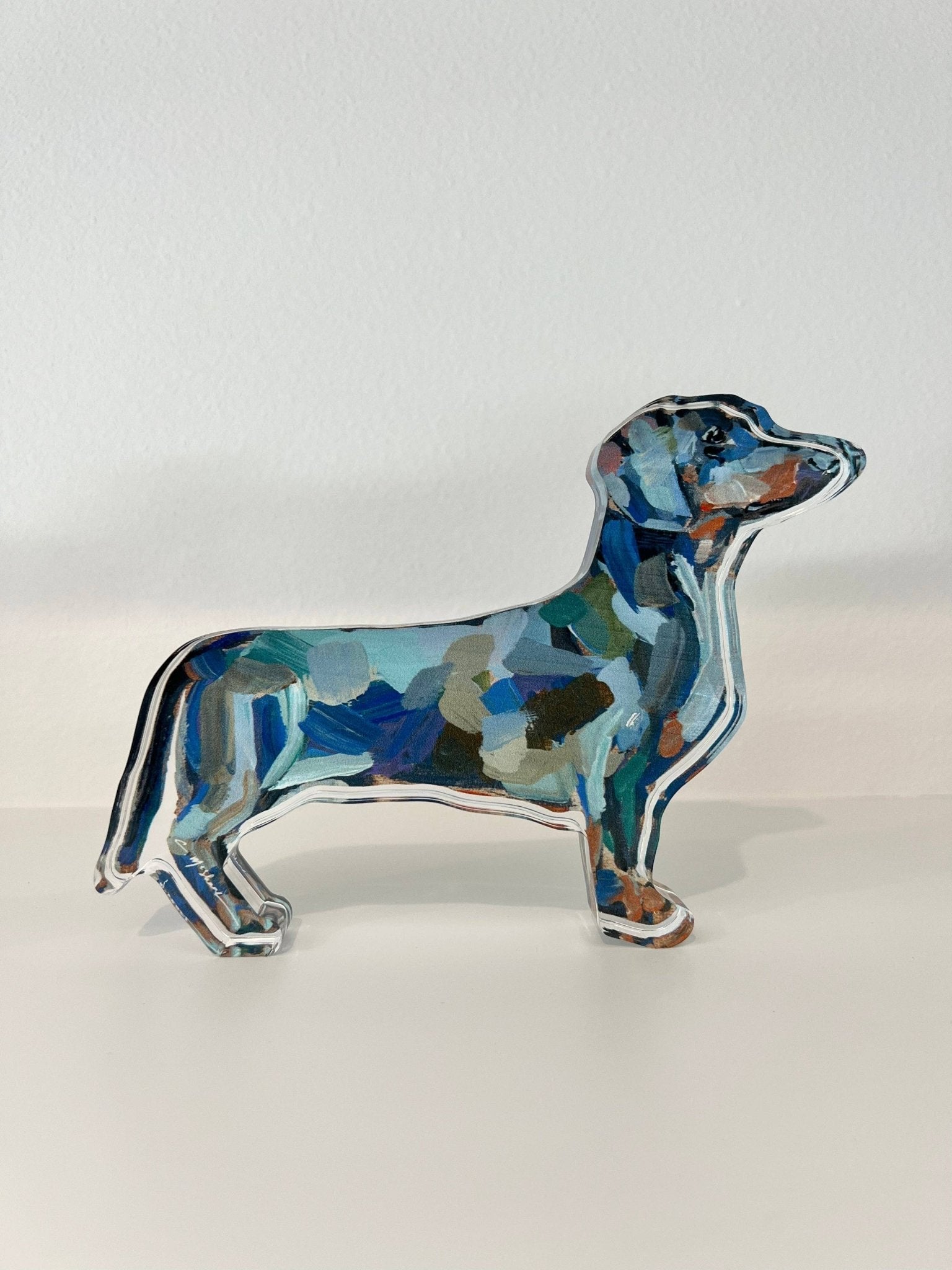 Chelsea McShane Art - "Dachshund" acrylic shelfie: Large - Gaines Jewelers
