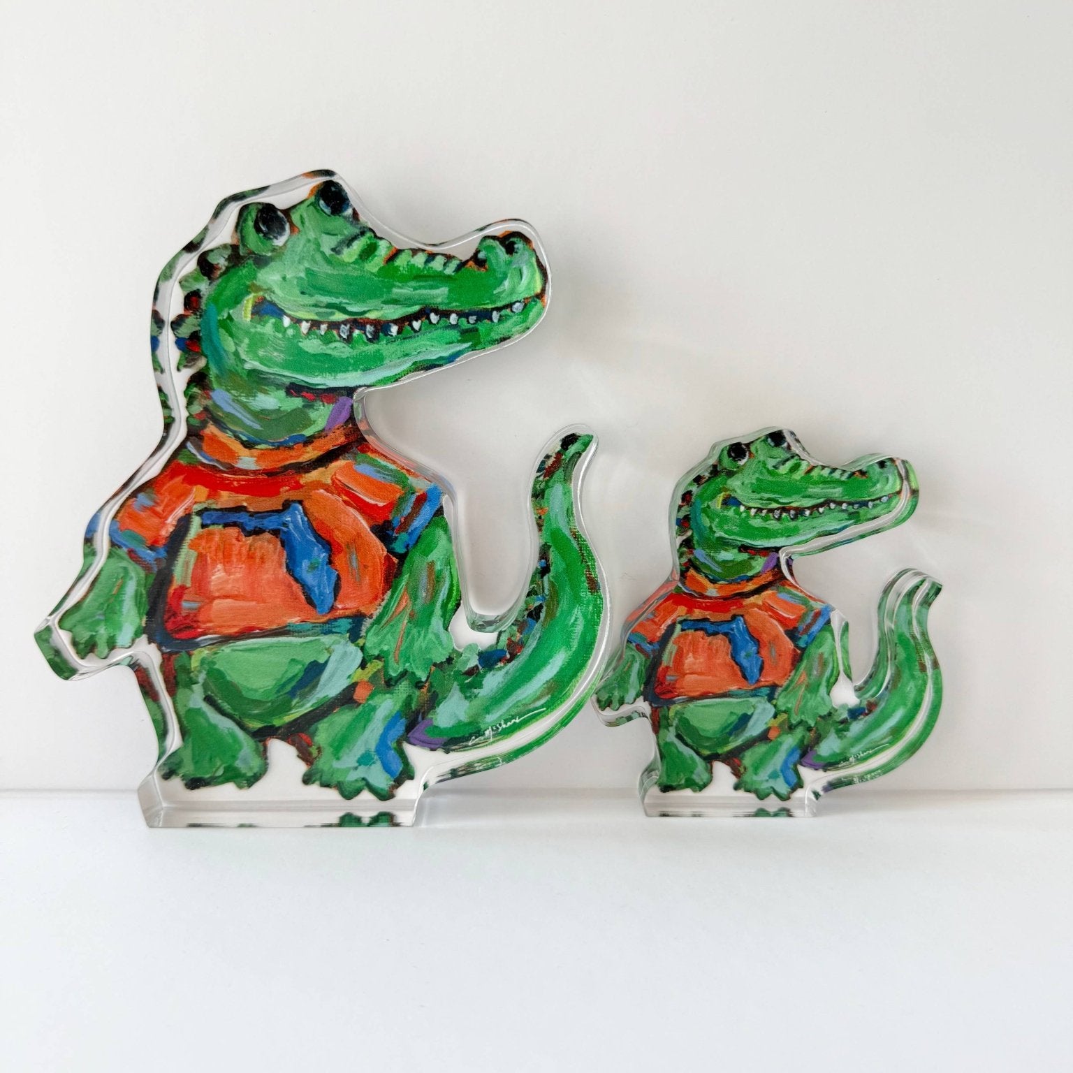 Chelsea McShane Art - "Gator" acrylic : Large Shelfie - Gaines Jewelers