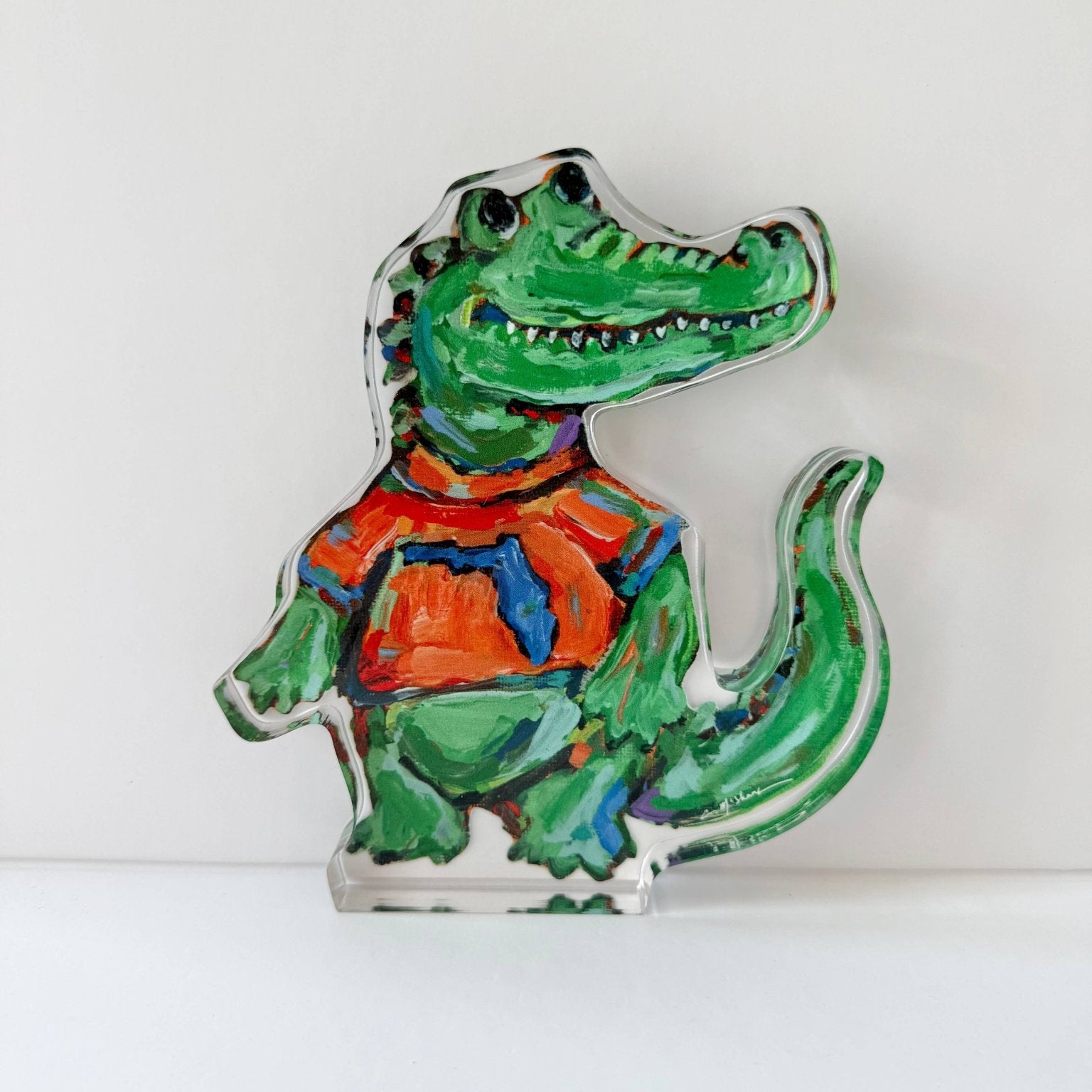 Chelsea McShane Art - "Gator" acrylic : Large Shelfie - Gaines Jewelers