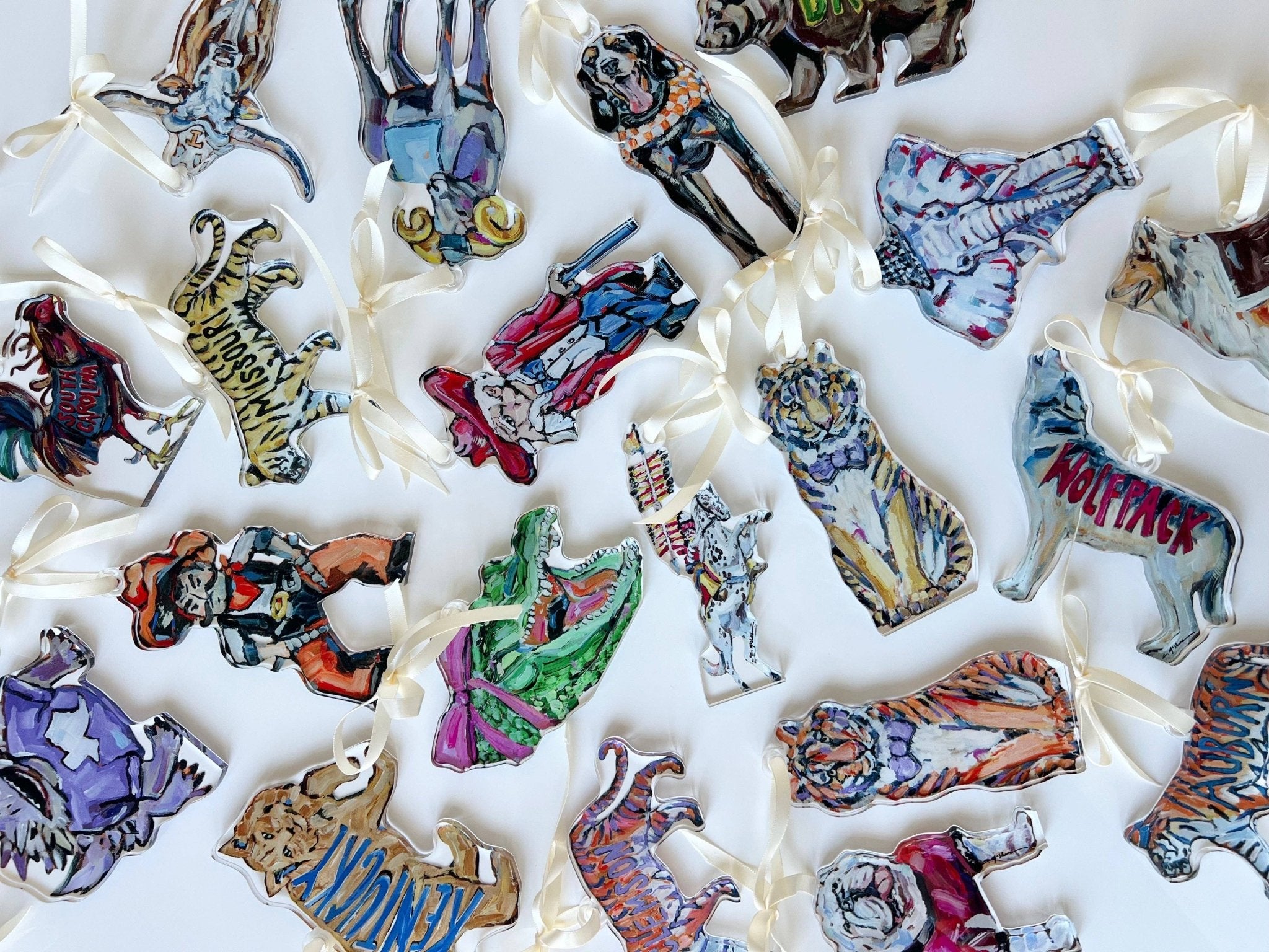 Chelsea McShane Art - Gator Girl Ornament WHOLESALE - Gaines Jewelers