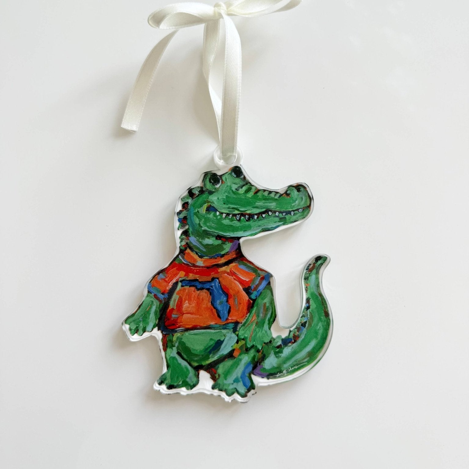 Chelsea McShane Art - "Gator" ornament - Gaines Jewelers