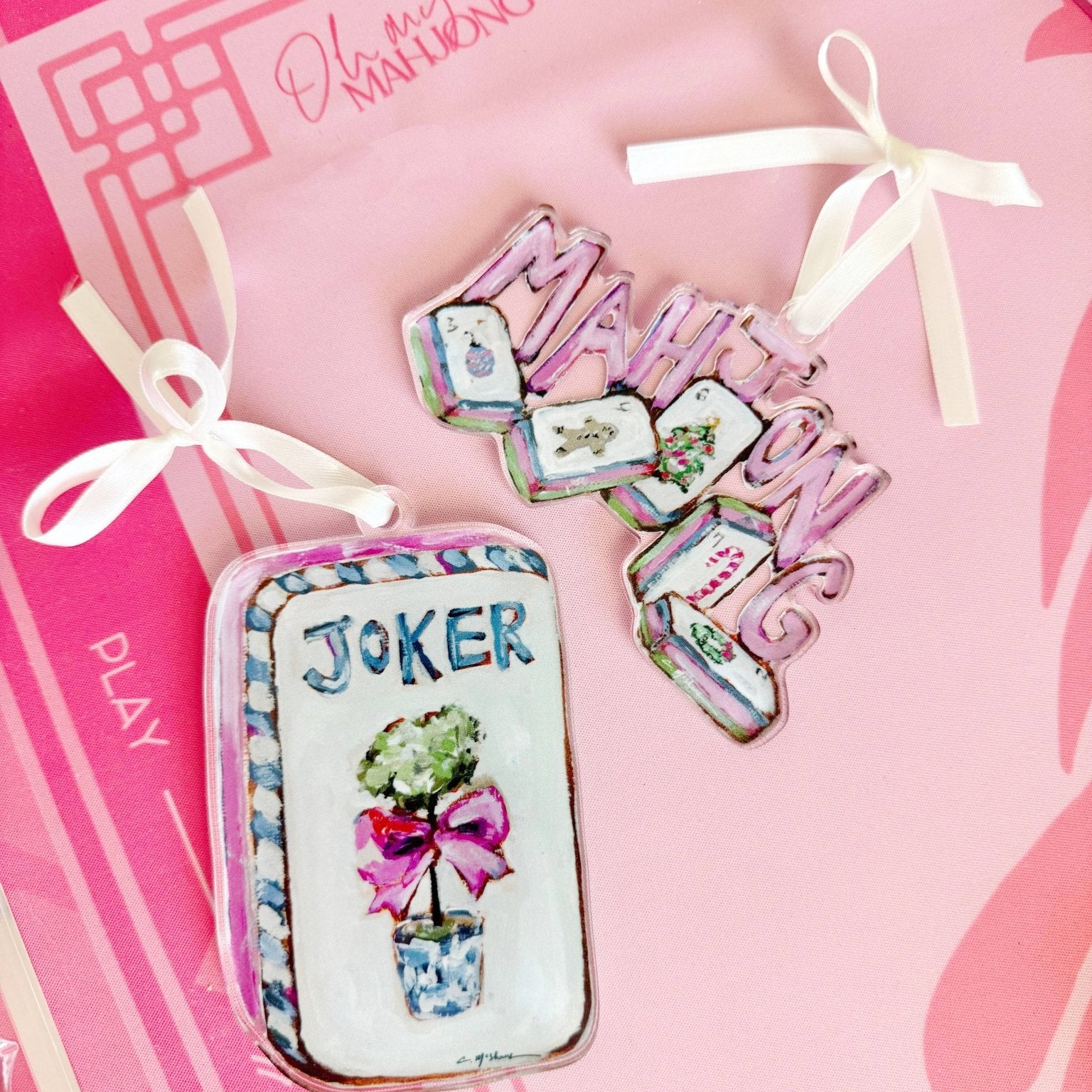Chelsea McShane Art - "Mahjong Chic" ornament - Gaines Jewelers