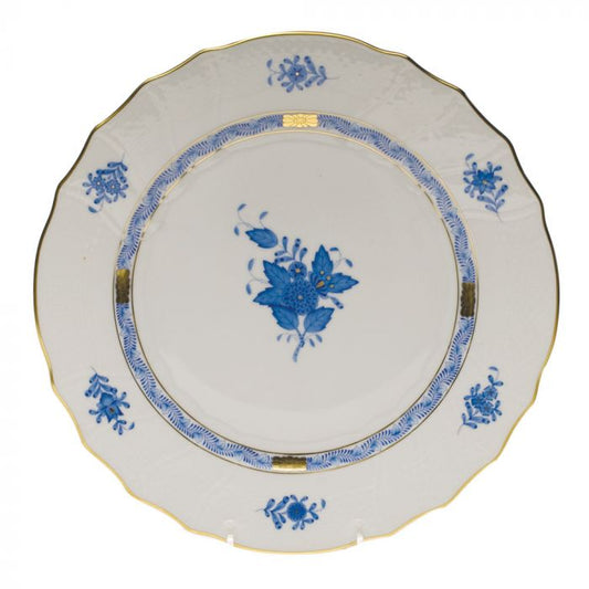 Chinese Bouquet Dinner Plate Blue - Herend - Gaines Jewelers