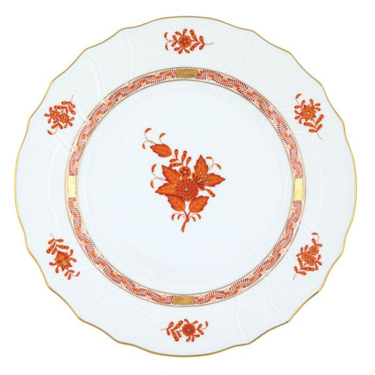 Chinese Bouquet Dinner Plate Rust - Herend - Gaines Jewelers