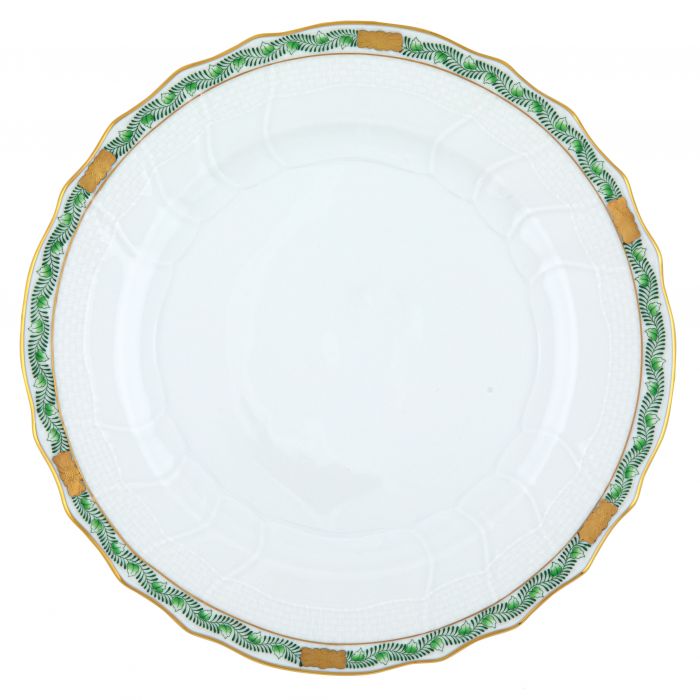 Chinese Bouquet Garland Green Dinner Plate - Herend - Gaines Jewelers