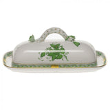 Chinese Bouquet Green Butter Dish - Herend - Gaines Jewelers