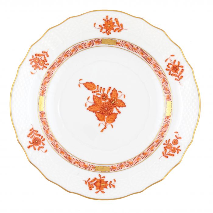 Chinese Bouquet Rust - Dessert Plate - Herend - Gaines Jewelers