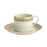 Chinoise Blue Can Teacup and Saucer - Mottahedeh - Gaines Jewelers