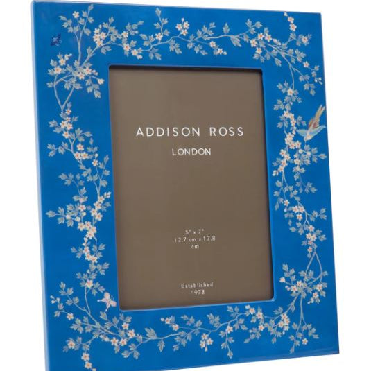 Chinoiserie Blue Frame 5x7 - Addison Ross - Gaines Jewelers