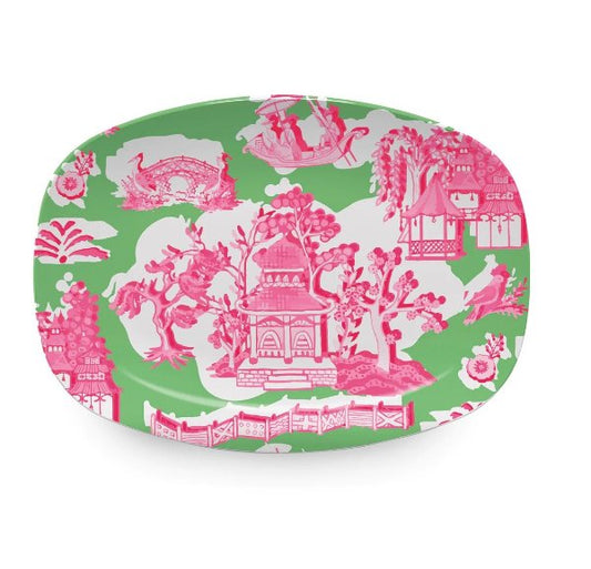 Chinoiserie Green Platter - Gaines Jewelers