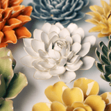 Chive - Ceramic Flower Wall Accessories Ivory Snowdrop - Gaines Jewelers