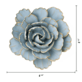 Chive - Designer Ceramic Gifts - Robin's Egg Blue Keiko Peony Flower - Gaines Jewelers