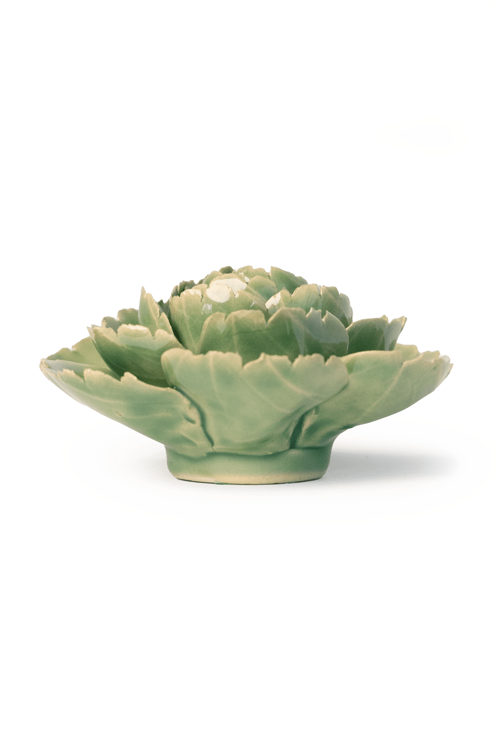 Chive - Jade Green English Rose Ceramic Flowers - Nature Decor - Gaines Jewelers