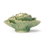 Chive - Jade Green English Rose Ceramic Flowers - Nature Decor - Gaines Jewelers